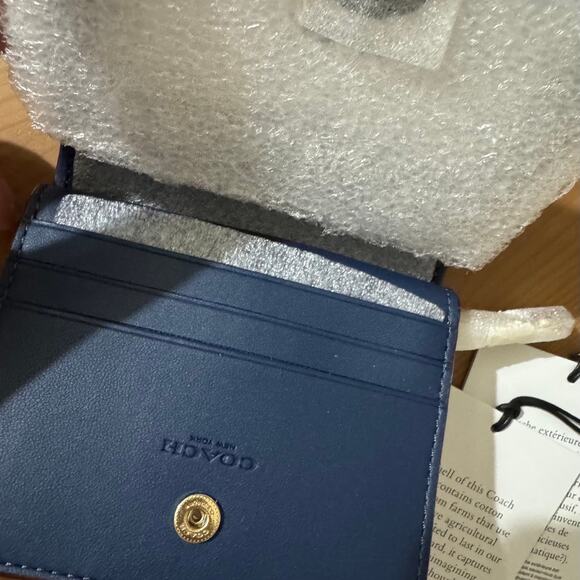 🍒 Coach Snap Wallet In Signature Denim - Picture 8 of 12